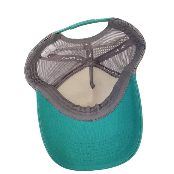 O’Neill trucker hat snapback gray aqua pink arrow design - Picture 3 of 6